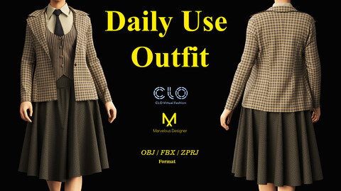 Daily Use Outfit  / ZPRJ/ OBJ/ FBX