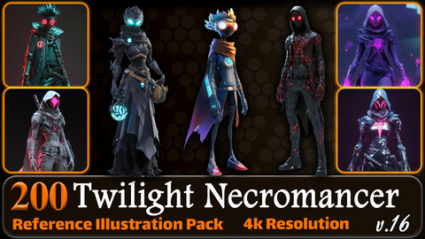 200 Twilight Necromancer Reference Pack | 4K | v.16