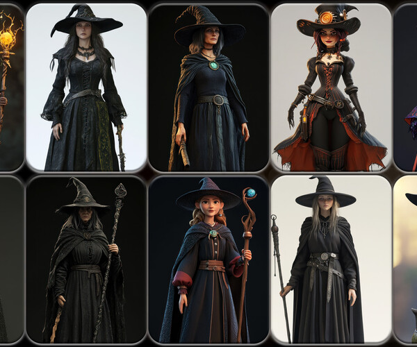 ArtStation - 200 Coven Witch Leader Reference Pack | 4K | v.19 | Artworks