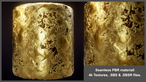 Seamless Gold Nugget textures