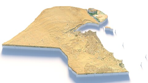 Kuwait Terrain Map