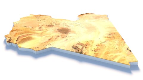 Libya Terrain Map