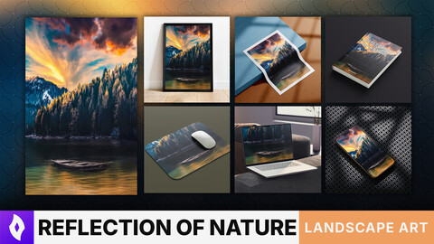 MATTE PAINTING: "Reflection of Nature" | Landscape Art