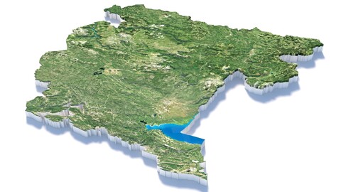 Montenegro Terrain Map