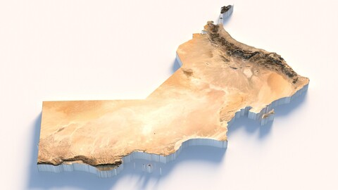 Oman Terrain Map