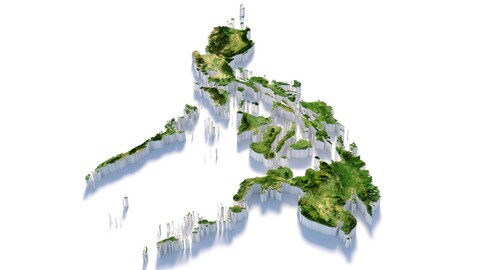 Philippines Terrain Map