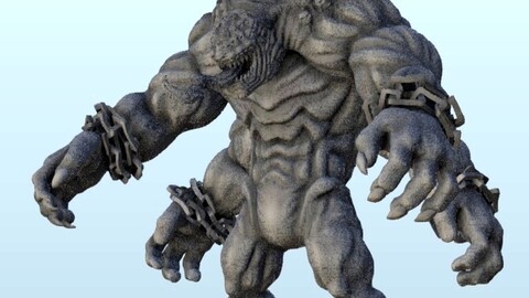 Beast with four chained arms | STL for 3D Printing