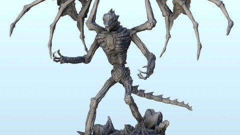 Lord skeleton with wings | STL for 3D Printing