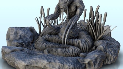 Demonic swamp monster | STL for 3D Printing