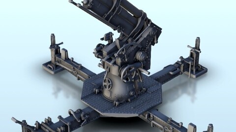 76mm M1931 AA cannon | STL for 3D Printing