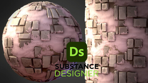 Stylized Fantasy Bricks - Substance 3D Designer