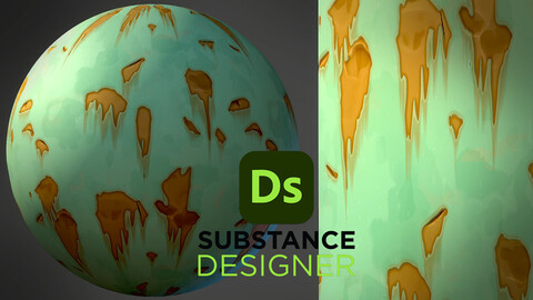 Stylized Paint Rust - Substance 3D Designer