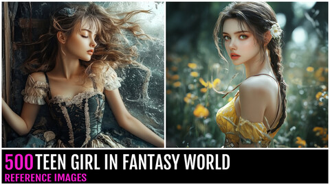 500 Teen Girl In Fantasy World