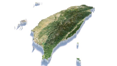 Taiwan Terrain Map