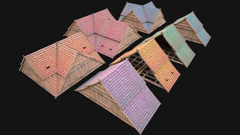 Medieval Tiled Roof for House