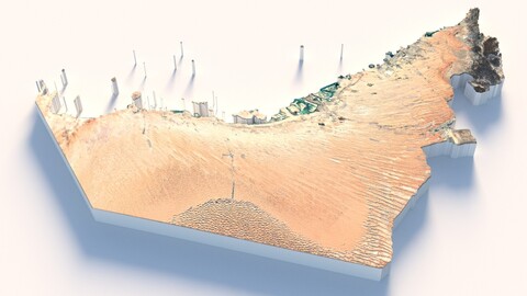 UAE Terrain Map