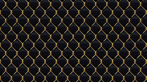 Golden Metal Fence, Seamless Gold Luxurious Pattern Ornamental, decorative rich texture, prestigious geometric craft