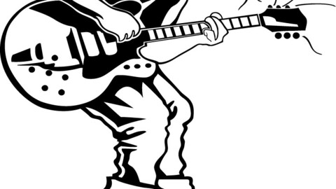 Guitarist Symbol, svg vector file, laser cut file, cricut file, engraving file, cnc cut file, Eps file