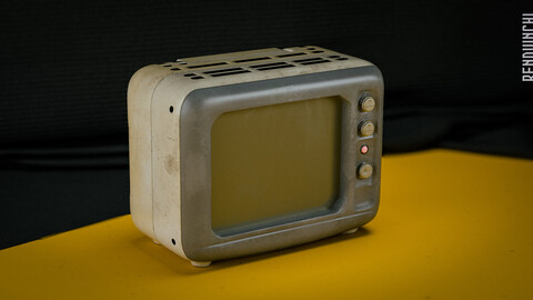 (The Analogie Asset Pack) “The TV” Game Ready Asset, Low Poly.