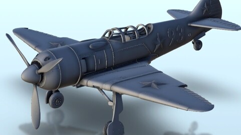 Lavochkin La-7 | STL for 3D Printing Printer | Hard Surface