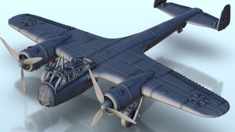 Dornier Do 17 | STL for 3D Printing Printer | Hard Surface