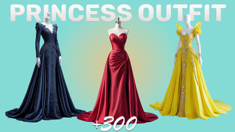 300 Princess Outfit Dress | Reference Images