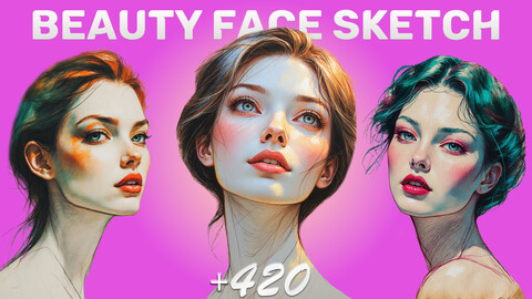 420 Beautiful face sketch Head Sculpt Reference Images | Chatacter Images