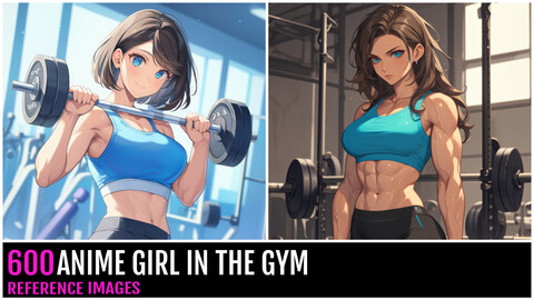 600 Anime Girl In The Gym