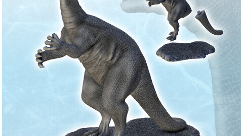 Plateosaurus dinosaur (11) | STL for 3D Printing Printer | Hard Surface