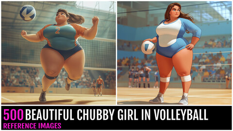 500 Beautiful Chubby Girl In Volleyball Uniform