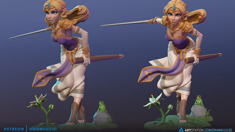 Princess Zelda, 3D Print STL