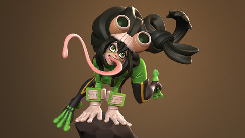 Tsuyu Asui, Froppy, 3D Print STL