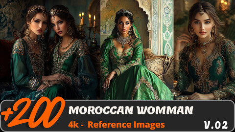 MOROCCAN WOMMAN VOL. 02/ 4K/ Reference Image