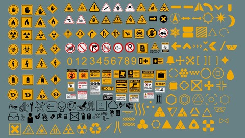 Polygon Decals - 201 pieces - Collection 1