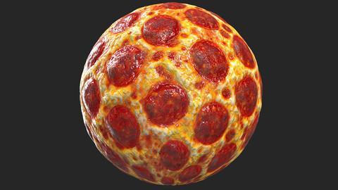 Tileable Pizza Pepperoni Textures PBR