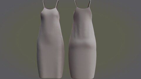 3D Female dress- Singlet Dress