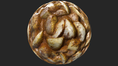 Tileable Baked Potato PBR Texture