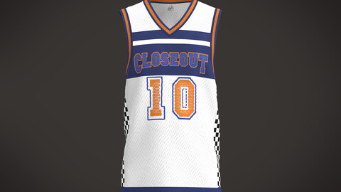 Mens basketball jersey vest