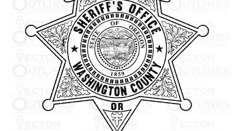 WASHINGTON COUNTY SHERIFF vector file, svg dxf file for laser cutting, laser engraving, Cricut cut file, cnc router file, EZ Cad file