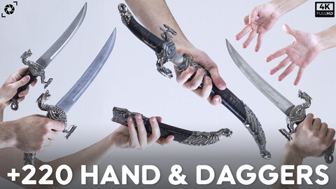 +220 Hands & Daggers Reference Pictures - Vol 03