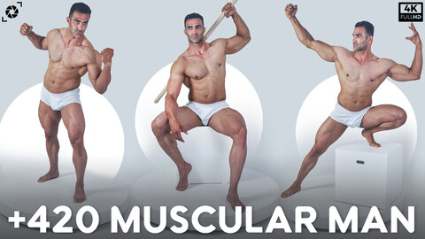 +420 Muscular Man References Pictures - Vol 02