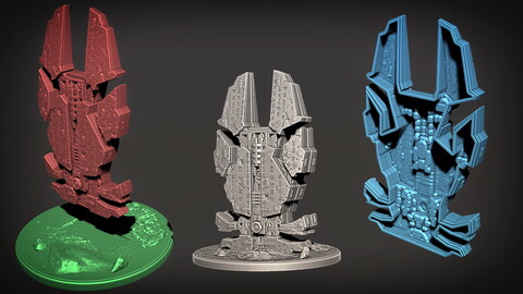 Kyriarchy Alliance Monolith 03 - 3D Print Ready - .OBJ, .STL files