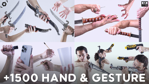 +1500 HAND & GESTURE ACTION PACK (Bundle) | 50% OFF This Week |