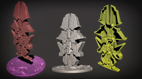 Kyriarchy Alliance Monolith 04 - 3D Print Ready - .OBJ, .STL files