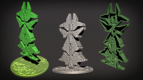 Kyriarchy Alliance Monolith 06 - 3D Print Ready - .OBJ, .STL files