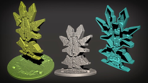 Kyriarchy Alliance Monolith 08 - 3D Print Ready - .OBJ, .STL files