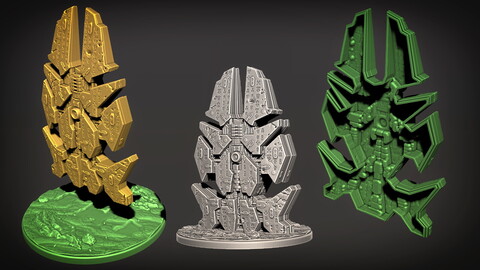 Kyriarchy Alliance Monolith 09 - 3D Print Ready - .OBJ, .STL files