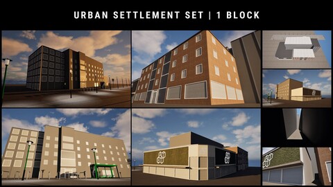 Urban Settlement Set | 1 Block #Ready2Use