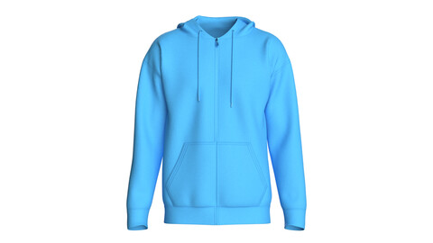 Mens Hoodie - Single Color