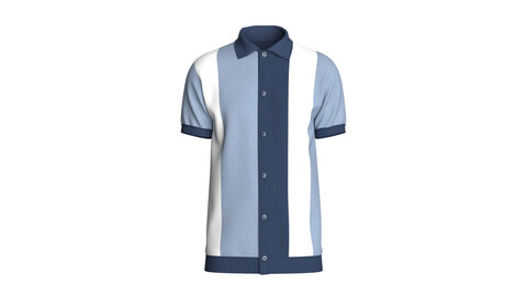 Men Retro Polo Shirt